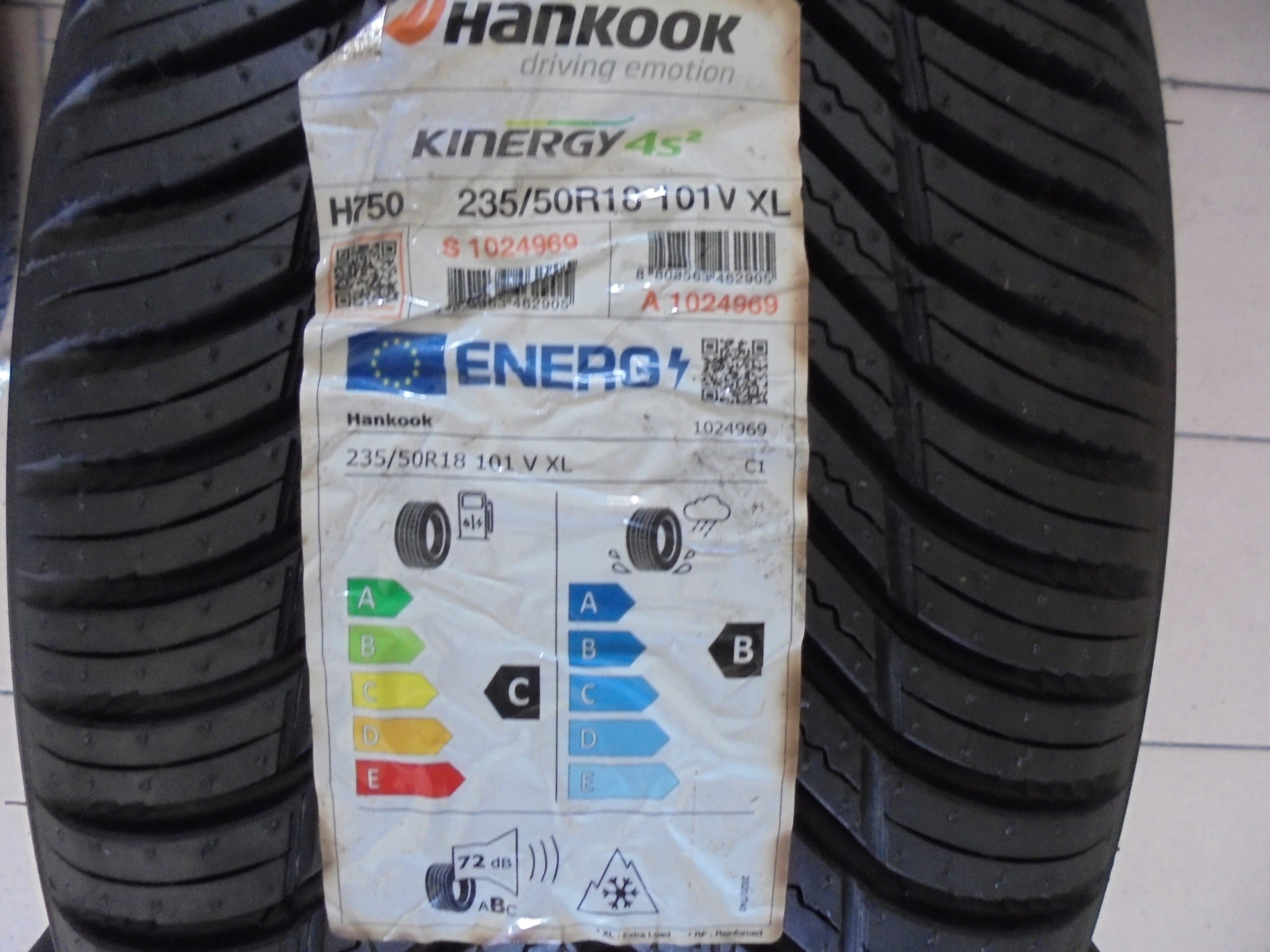 235/50R18 Hankook Kinergy 4S2 H750