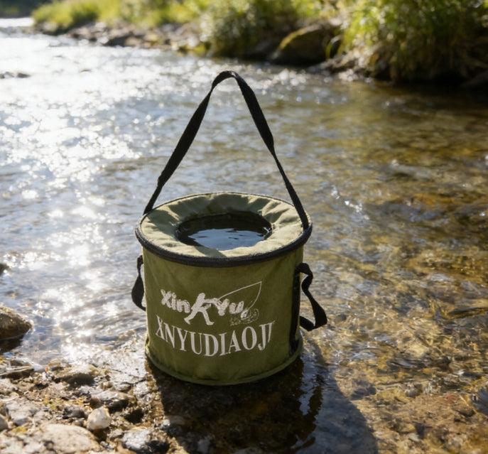 23cm Folding Fishing Bucket – Portable, Lightweight, Hiking Manufacturer code DH-60058