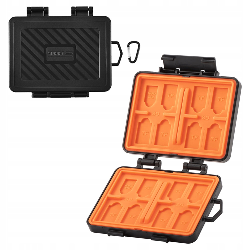 24 Card Memory Card Box, SD SDXC SDHC TF Card Storage Box