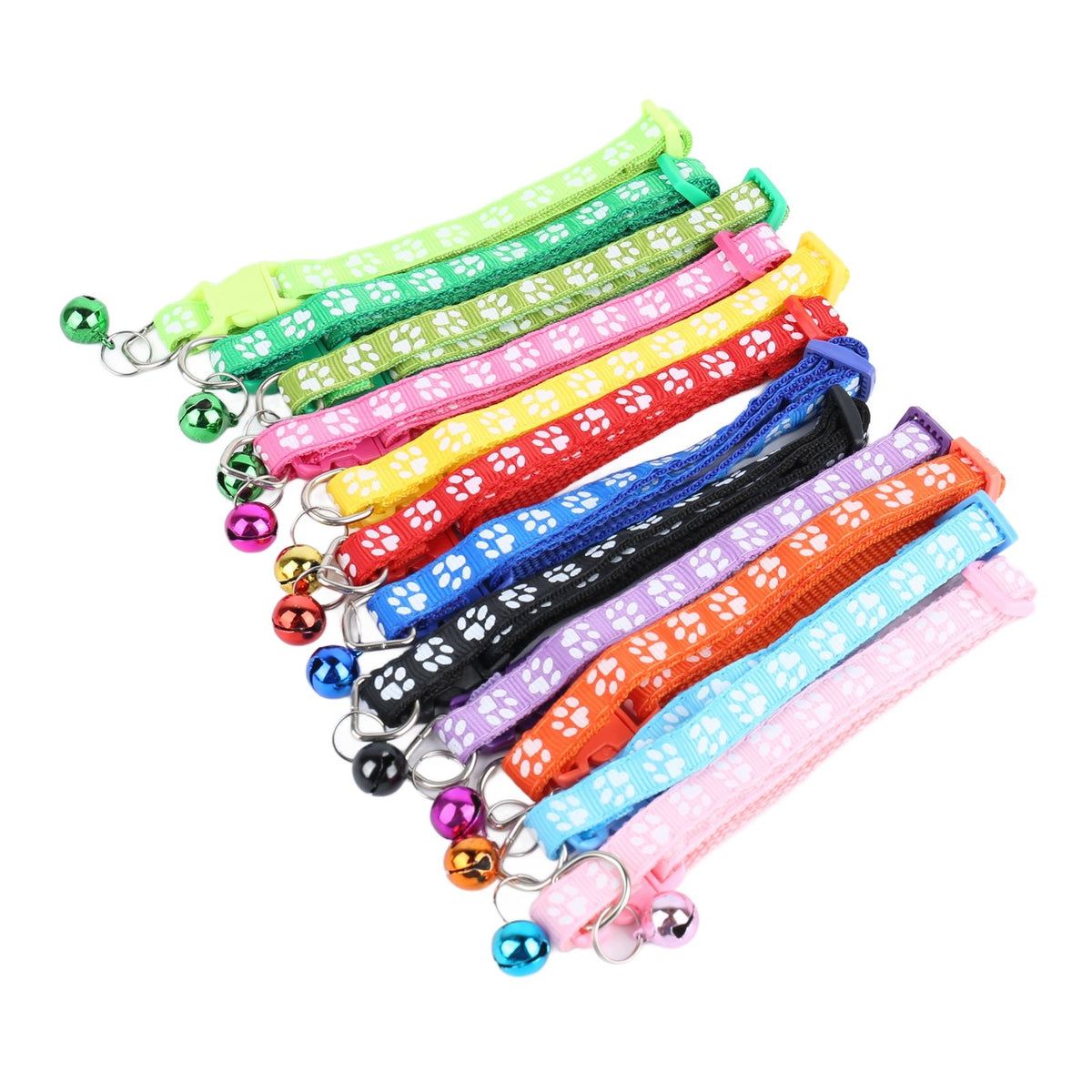 24 Pcs Pet Collars Reflective, Adjustable, Soft, 6M Friendly