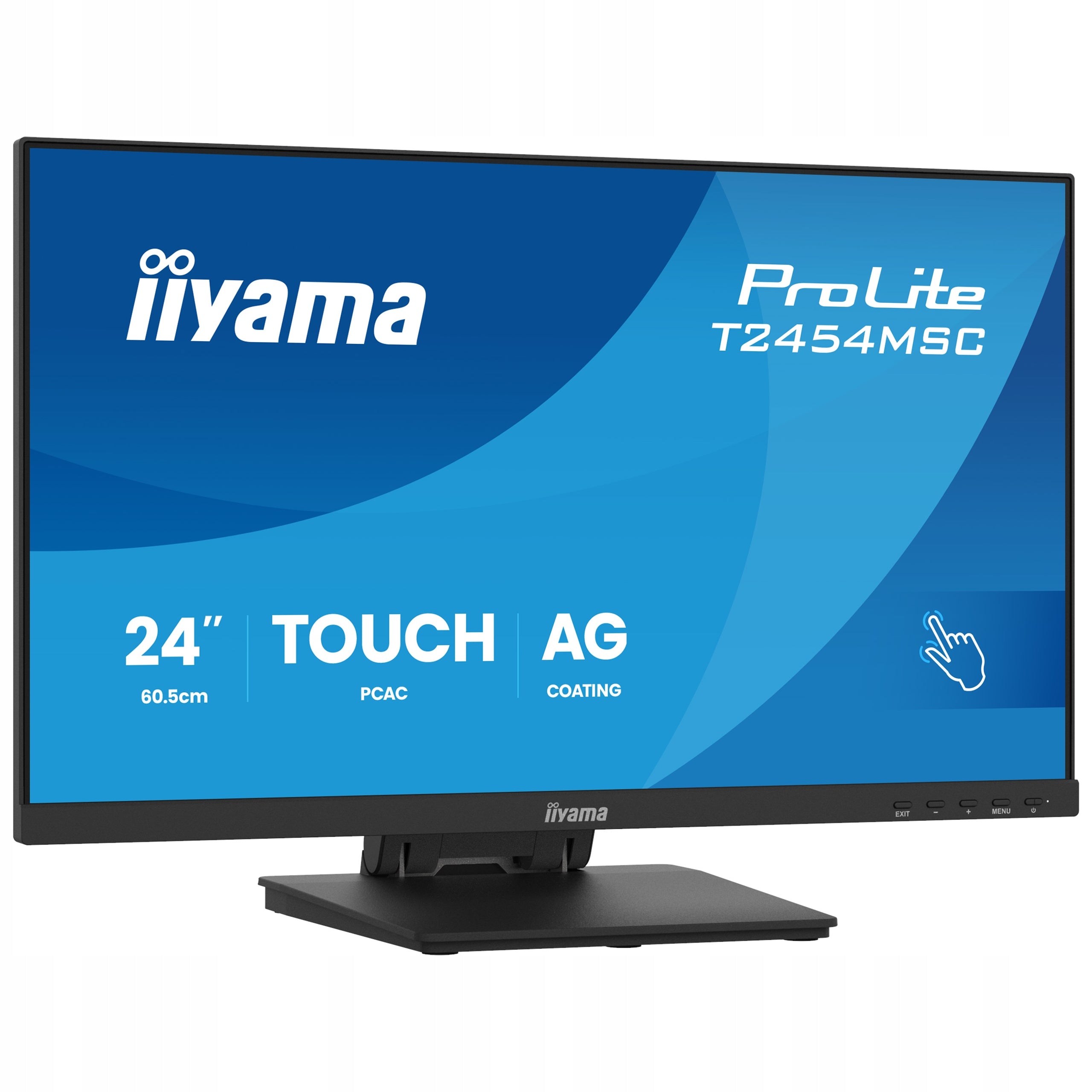 24" iiyama ProLite T2454MSC-B3AG FHD IPS LED HDMI DP VESA Touchscreen Monitor Packaging status original