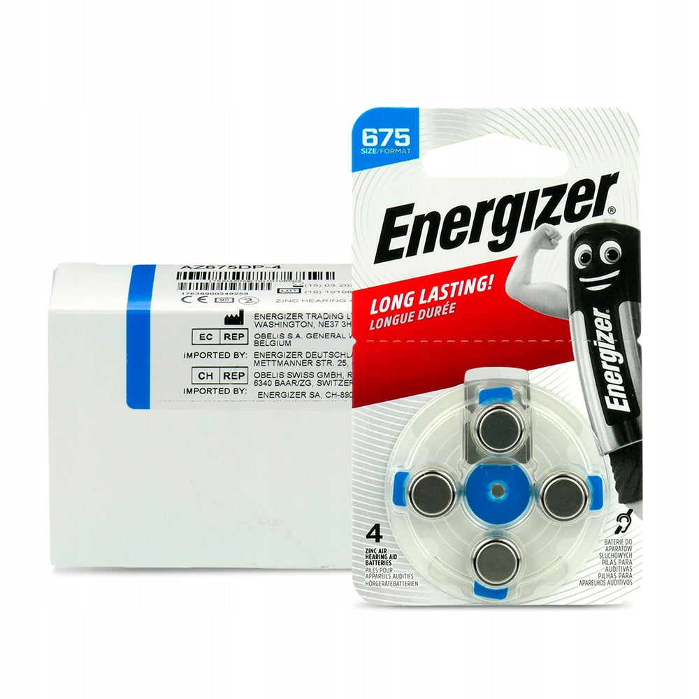 24 x HEARING AID BATTERIES 675 PR44 ENERGIZER POWERFUL