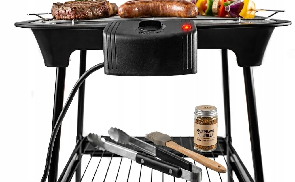 2400W ADJUSTABLE ELECTRIC GRILL ON RACK REMOVABLE HOUSE/GARDEN Power rating 2400 W