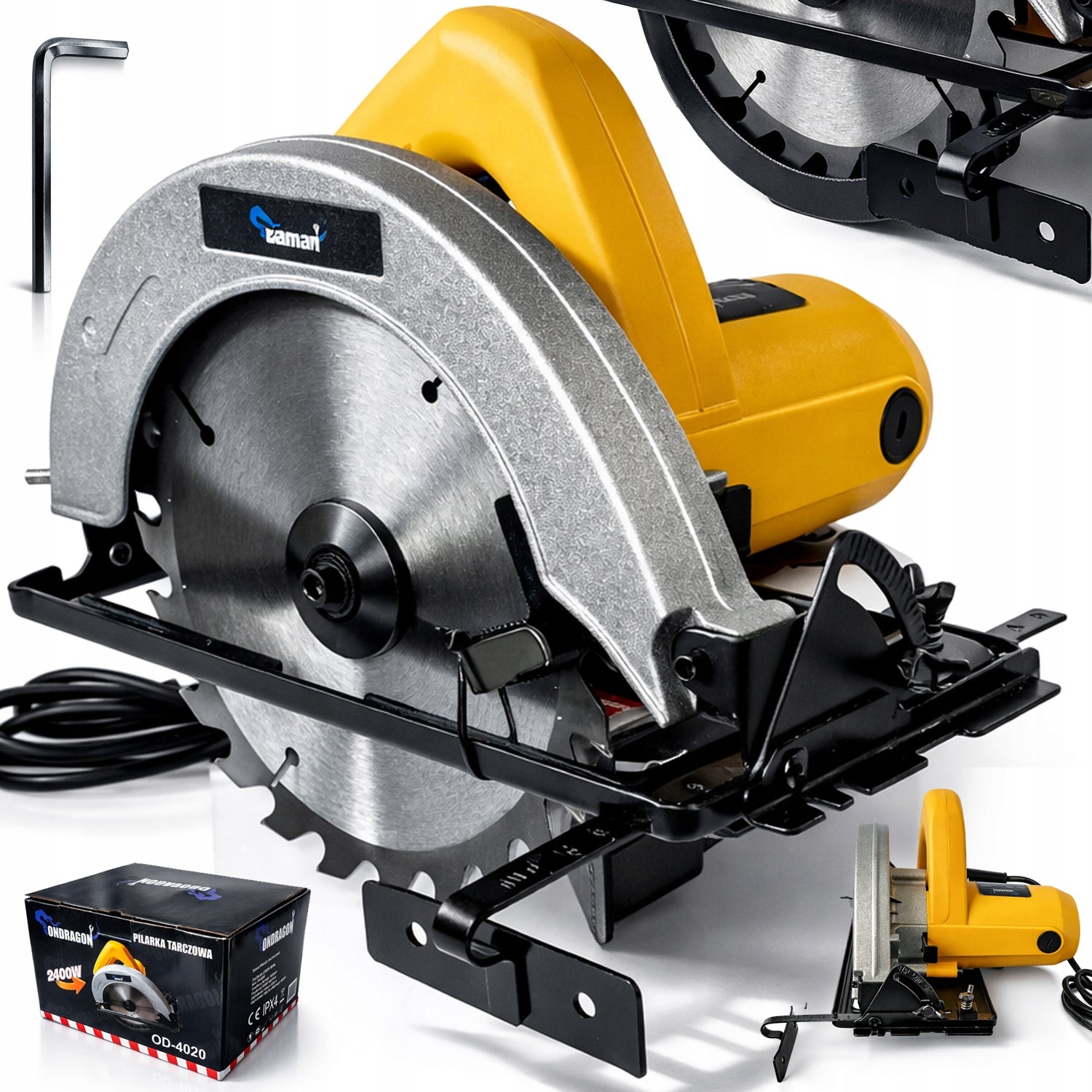 2400W CIRCULAR SAW HAND SAW FOR WOOD WITH LASER CUTTER 185MM