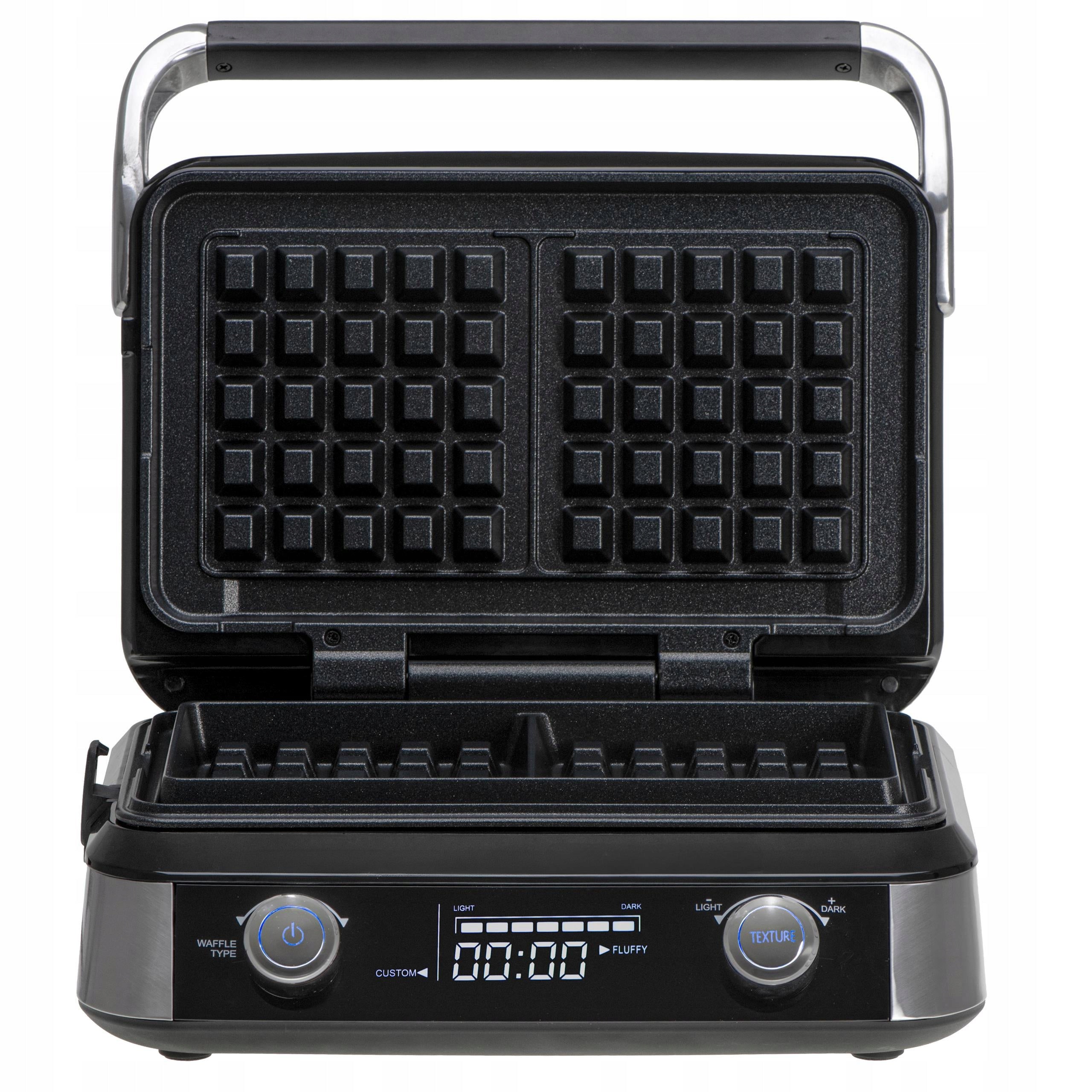 2400W WAFFLE MAKER FOR 2 WAFFLES STRONG DISPLAY 5 AUTOMATIC PROGRAMS Power rating 2400 W