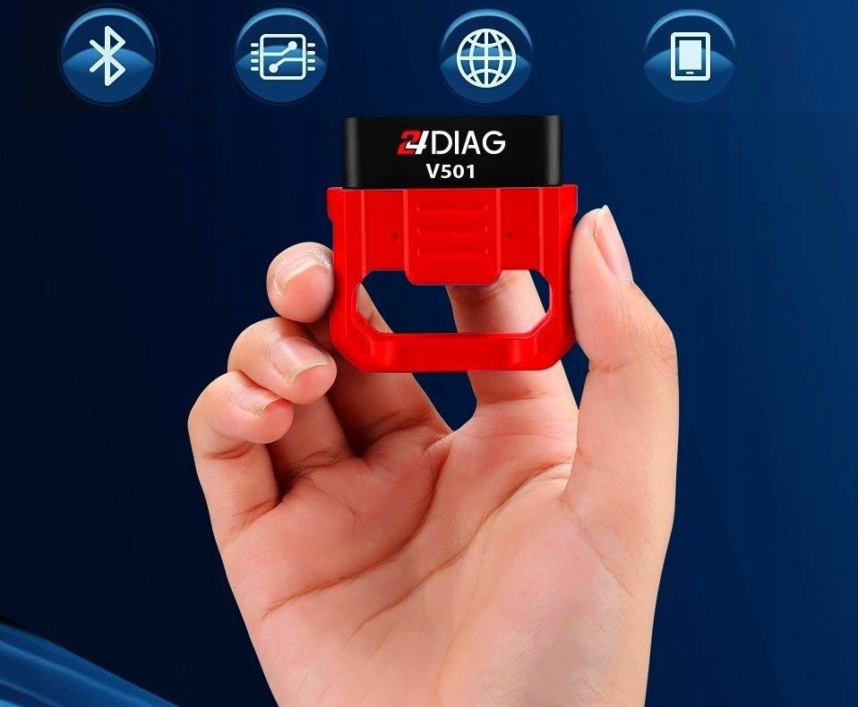 24DIAG V501 ELM327 BLUETOOTH 5.0 OBD2 DIAGNOSTIC INTERFACE iOS ANDROID EAN (GTIN) 5904954301778