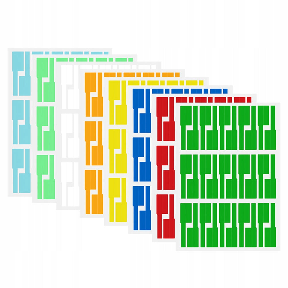 24PCS ASSORTED COLOR WATERPROOF CABLE LABELS FOR INDOOR AND OUTDOOR USE Manufacturer code 3317327
