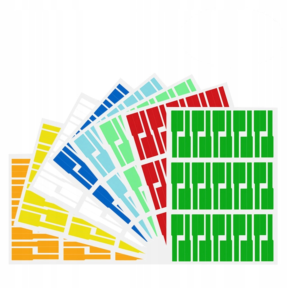 24PCS ASSORTED COLOR WATERPROOF CABLE LABELS FOR INDOOR AND OUTDOOR USE