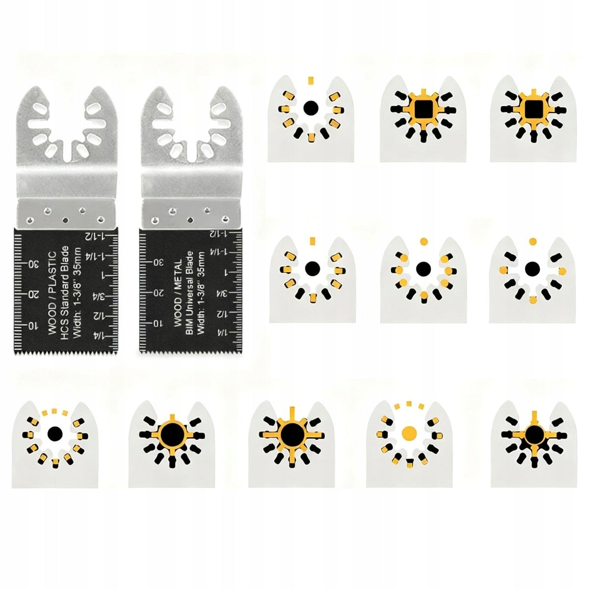 24PCS Multi Tool Blades Sets 24 Types Fit Makita, Milwaukee, Dewalt Number of items in the set 24