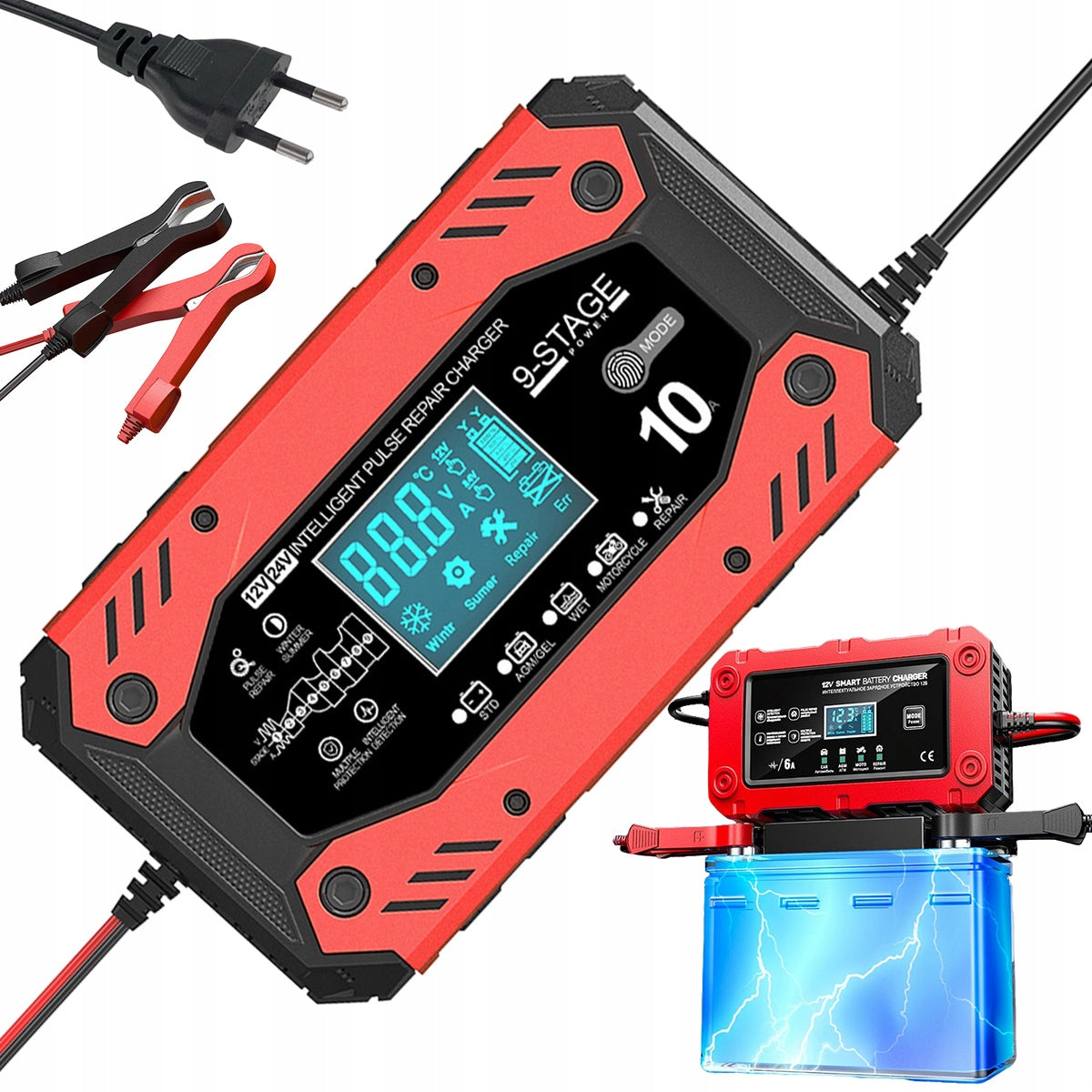 24V 12V LCD BATTERY CHARGER RECTIFIER With Temperature Compensation