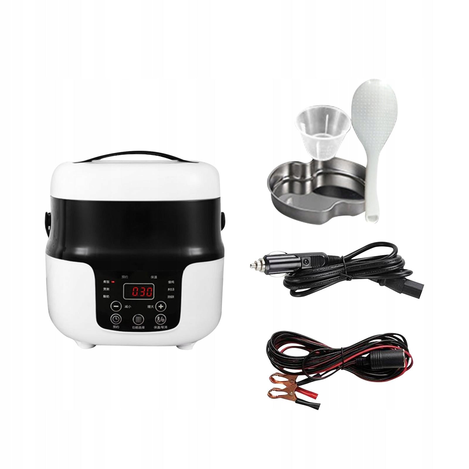 24V 220V Portable Car 2L Electric Rice Cooker Fast Heating Versatile Brand no brand
