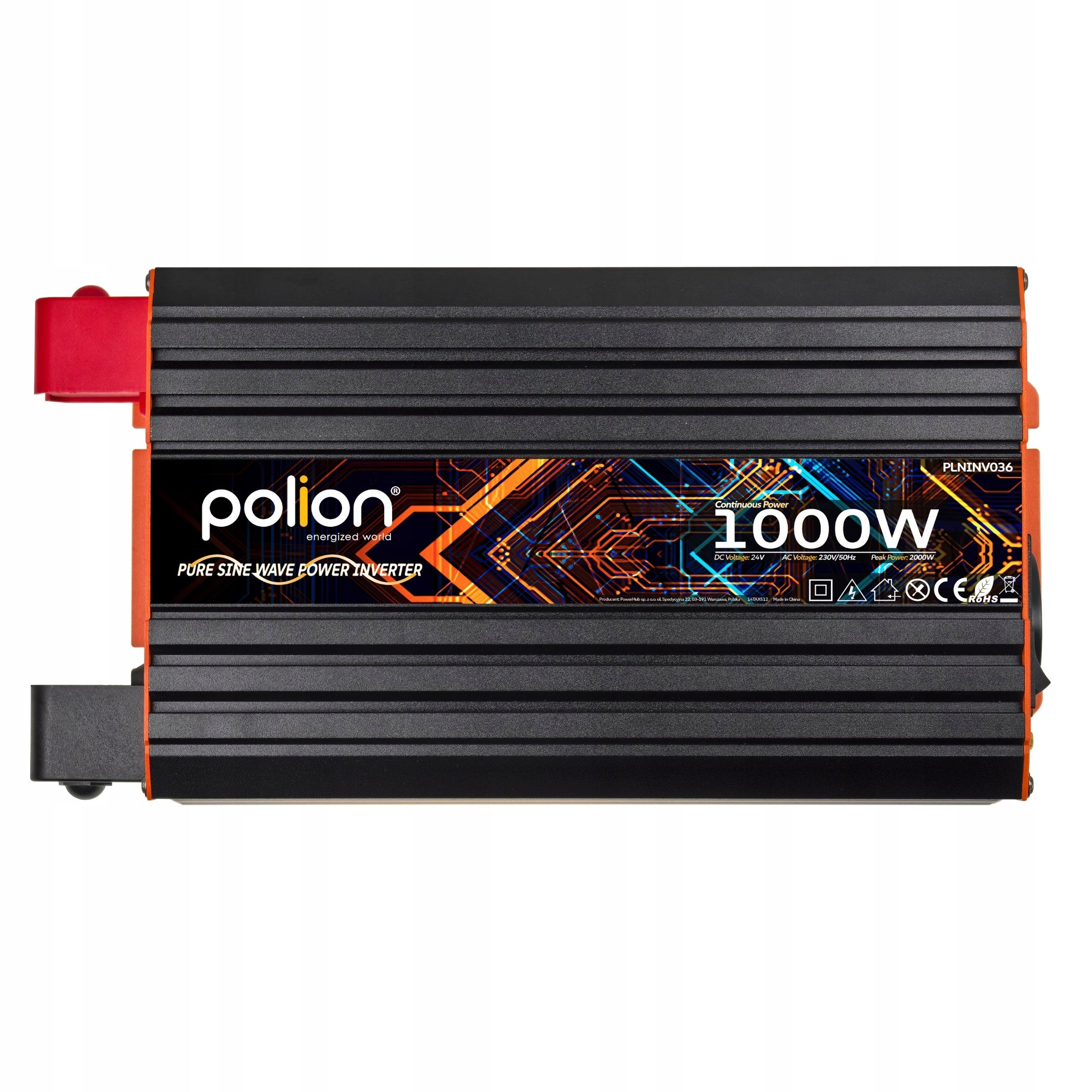 24V/230V car inverter Polion 1000W pure sine Packaging status original