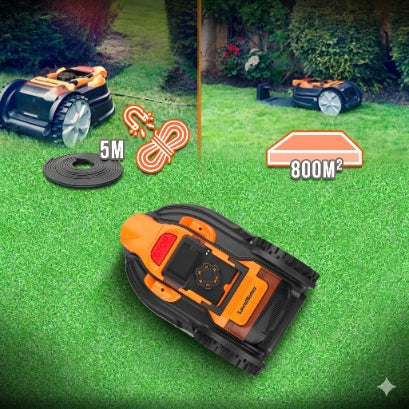 24V autonomous mowing robot without limit wire 800 m2 Series VBRM20D
