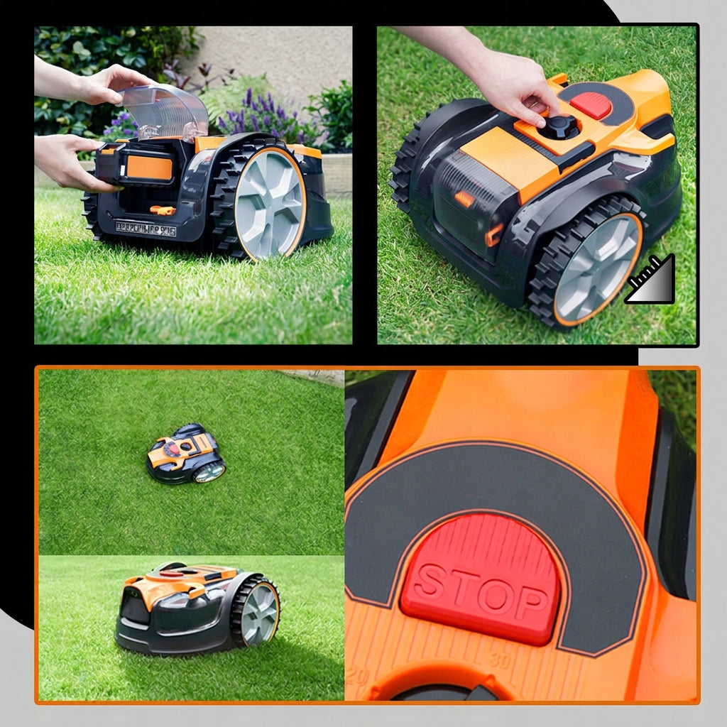 24V autonomous mowing robot without limit wire Mowing width 16 cm