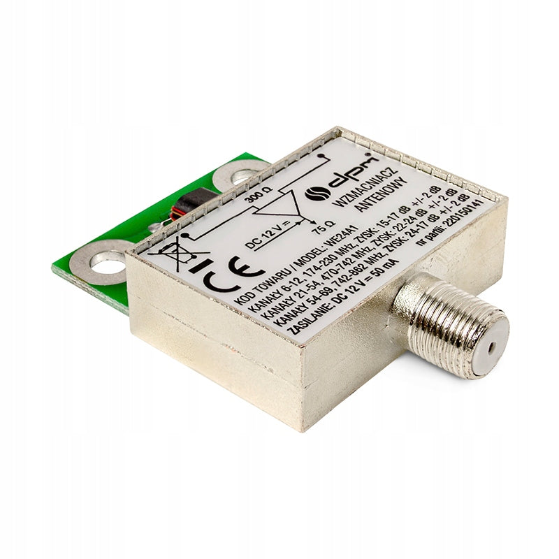 24dB antenna amplifier for DVB-T2 terrestrial antennas