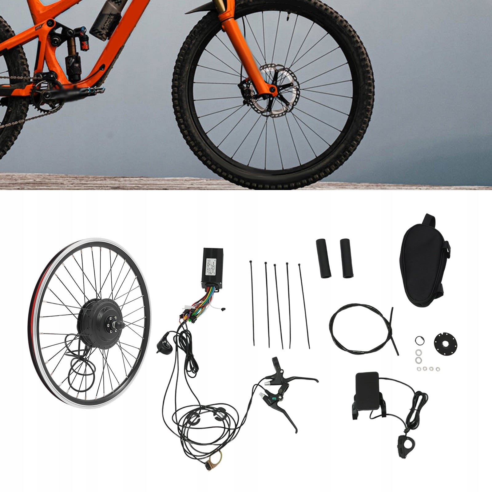 24in Bicycle Conversion Kit - Front Wheel 36V 500w convert bicycle