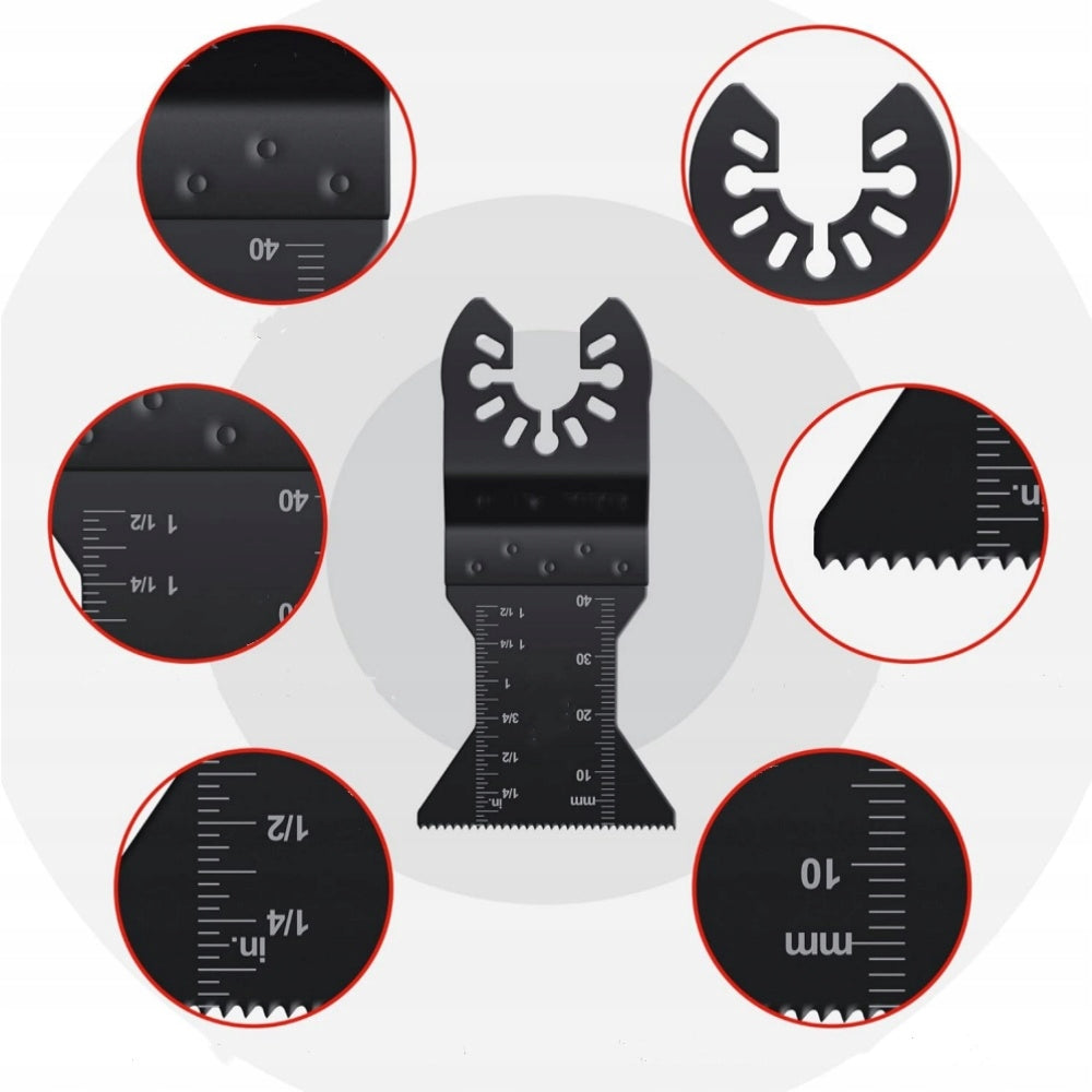 24pcs Oscillating Saw Blades For Multifunctional Tool Wood Metal Packaging status original