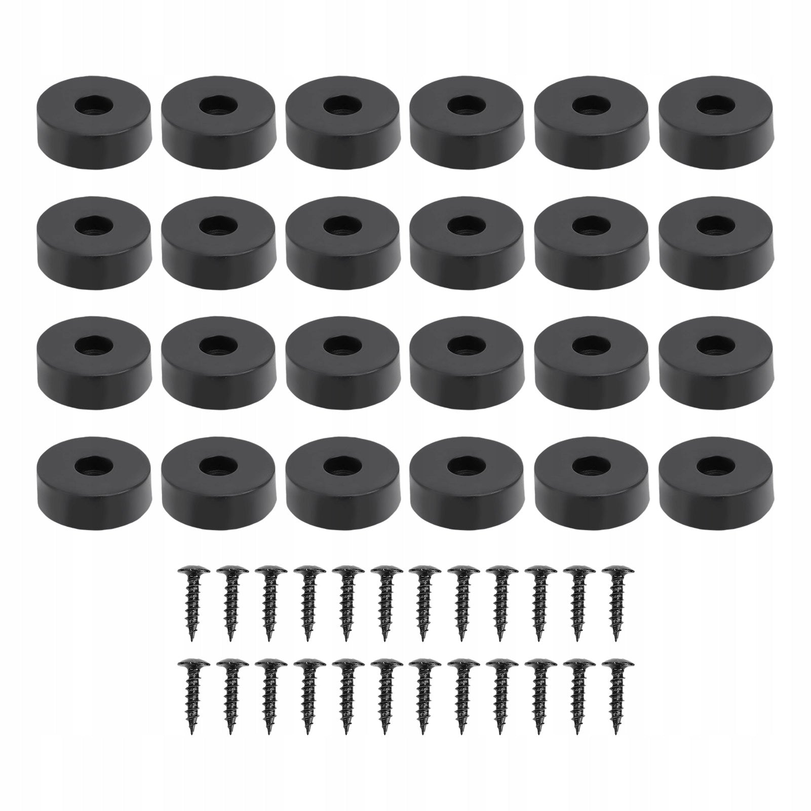 24pcs Speaker Insulation Feets Rubber Darkening Speaker Mat RW Manufacturer code AG250819016830