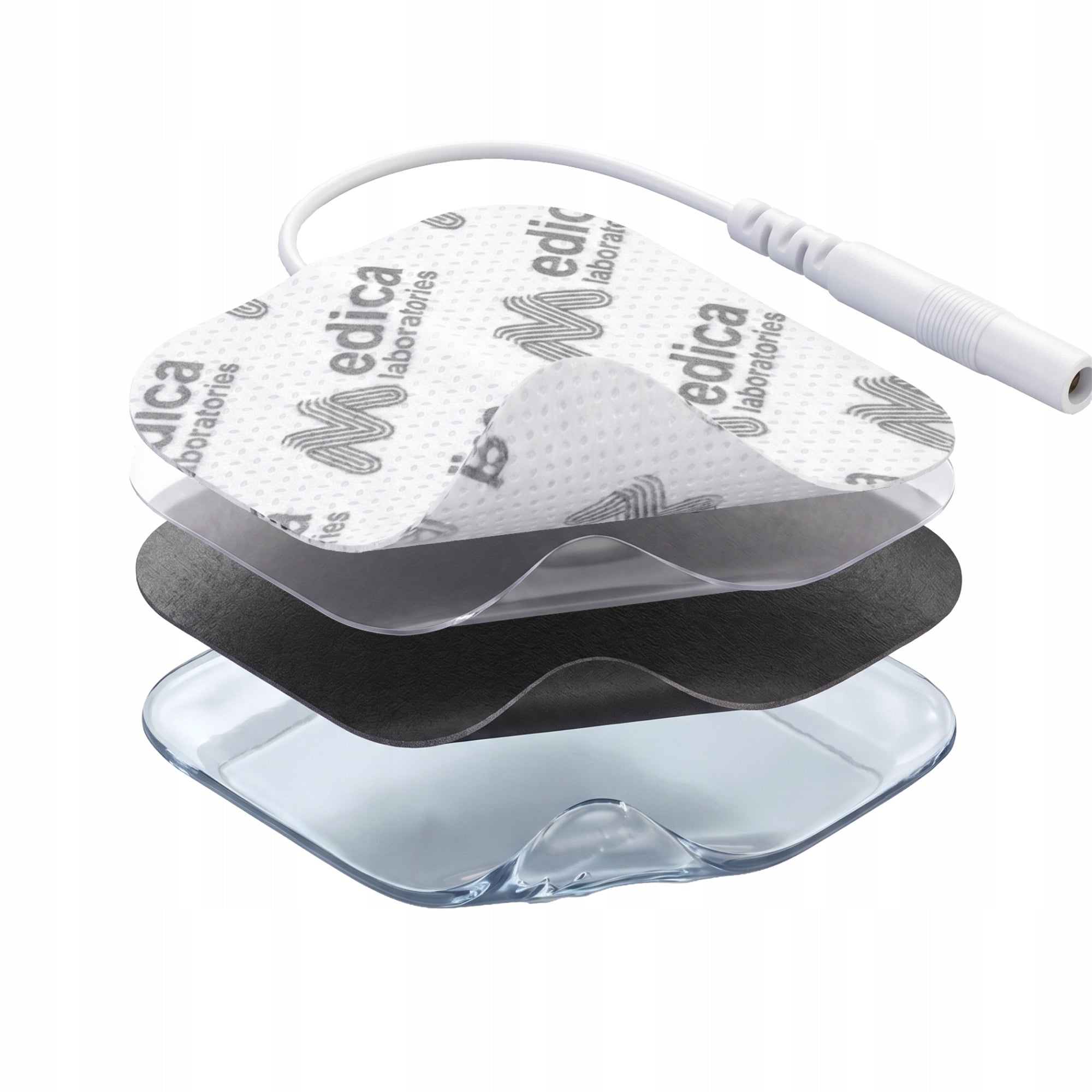 24x GEL ELECTRODES FOR ELECTROSTIMULATION 5x5 PADS TENS EMS (PIN) Manufacturer code ML-P-02