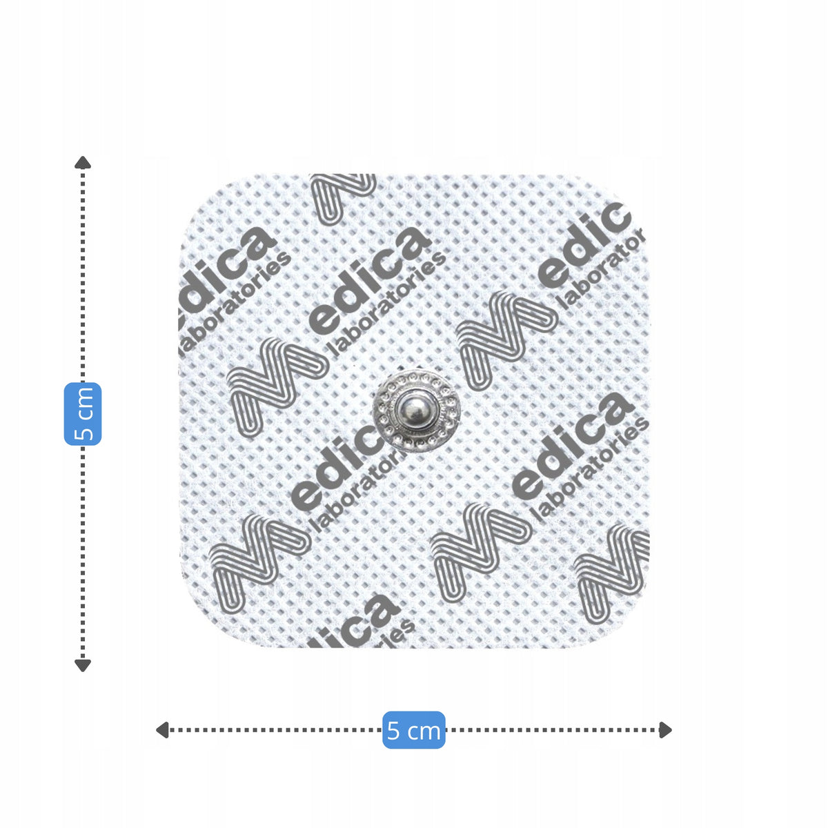 24x GEL ELECTRODES FOR ELECTROSTIMULATION 5x5 PADS TENS EMS (SNAP) Packaging status original