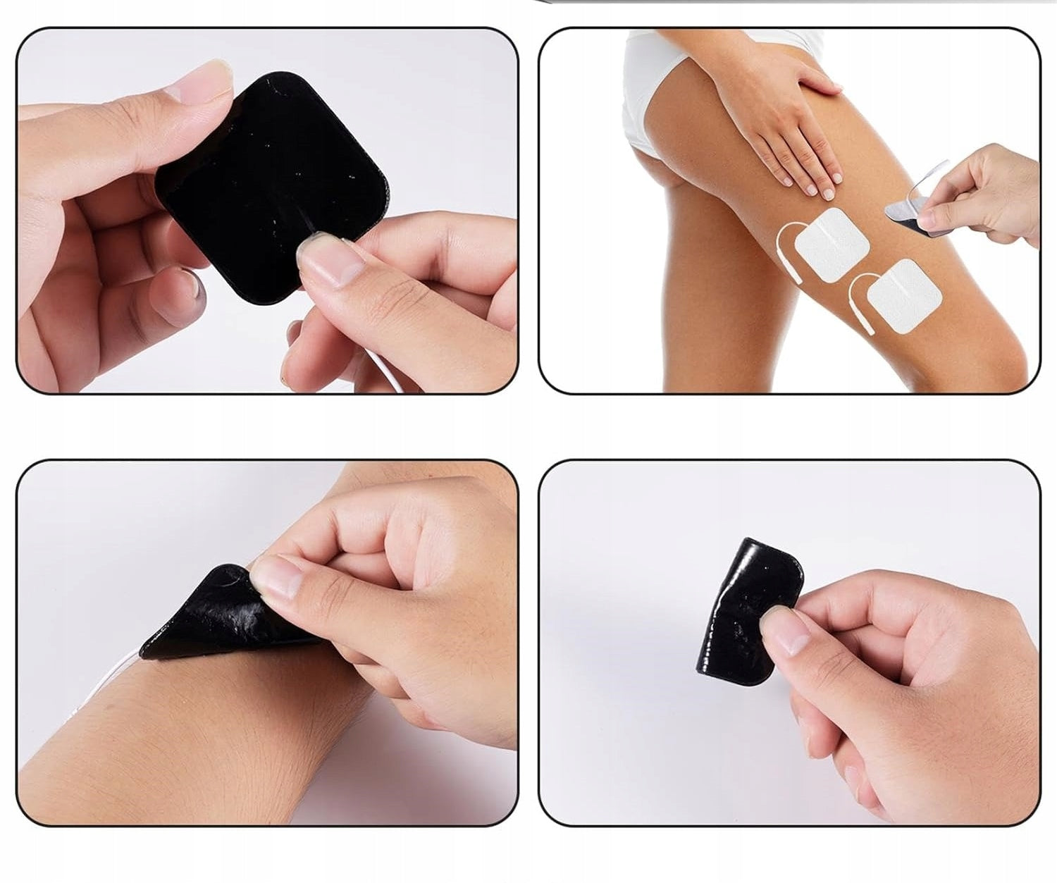24x gel electrodes 5x5cm pin 2 mm TENS EMS SANIT Kind electrical muscle stimulator