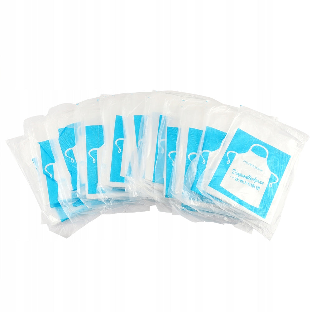 25 Pcs Disposable Apron Waterproof Oil Resistant HDPE Apron for U4 Trade name other