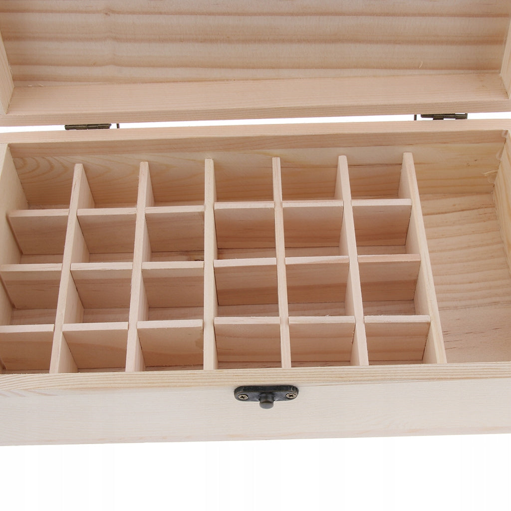 25 Slots Essential Oil Wooden Box Organizer Storage Case for 15ml/ Brand no brand
