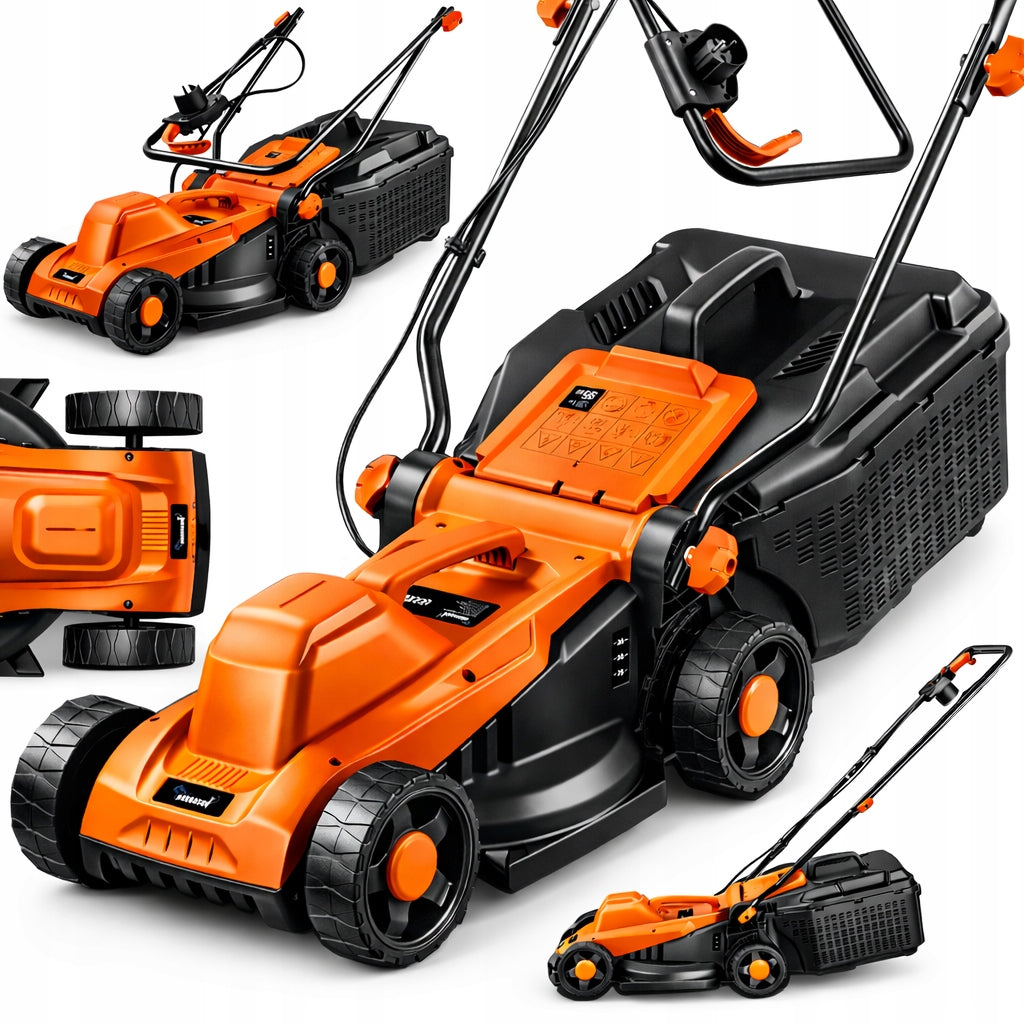 2500W ELECTRIC LAWN MOWER LARGE POWER BASKET 30L 32CM AGILE ONDRAGON
