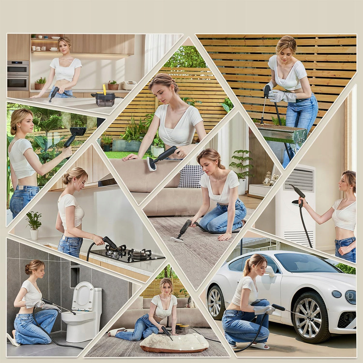 2500W Handheld Steam Vacuum Cleaner, Large 1.6L Water Tank Manufacturer code 4894940851732