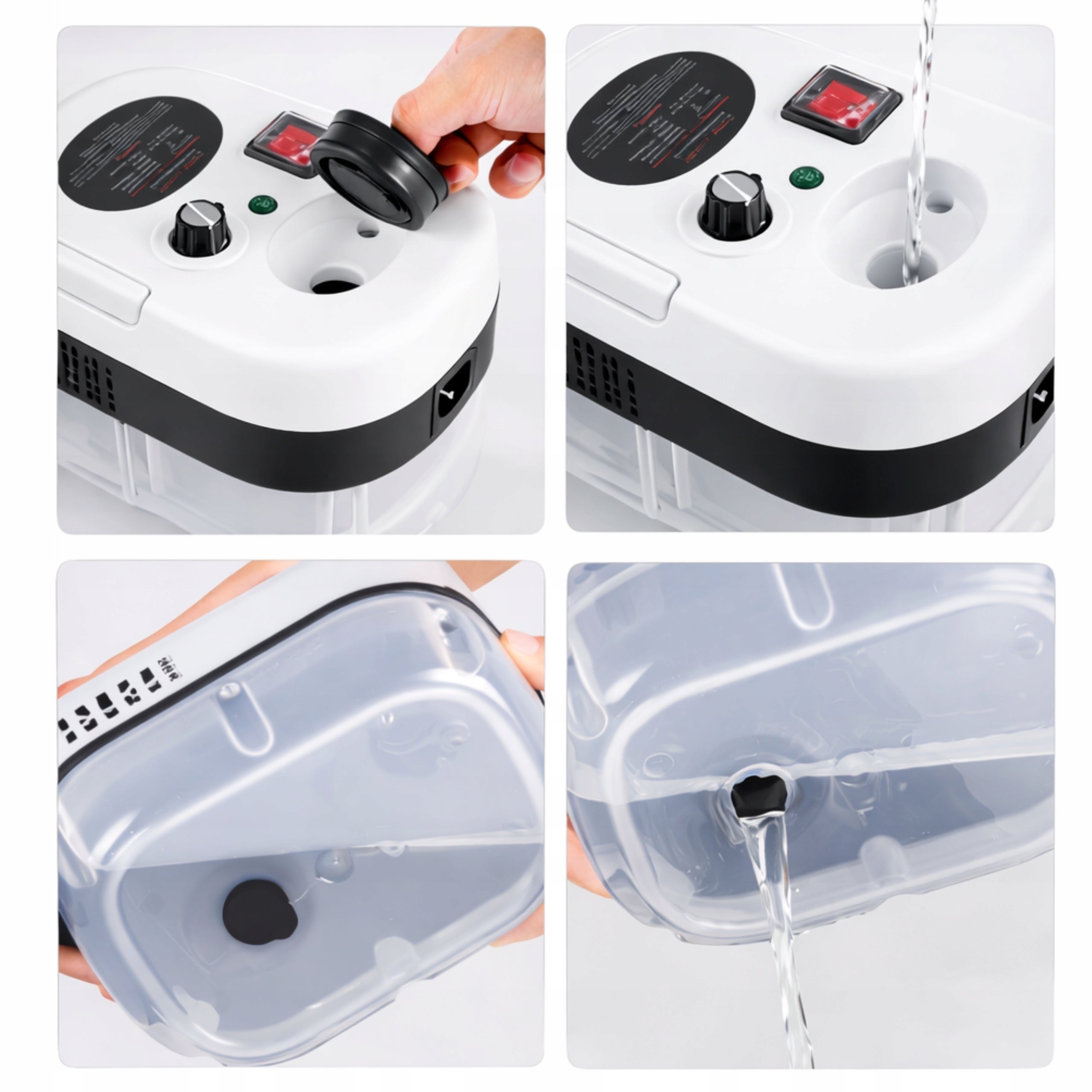 2500W Handheld Steam Vacuum Cleaner, Large 1 Liter Water Tank Power 2500 W