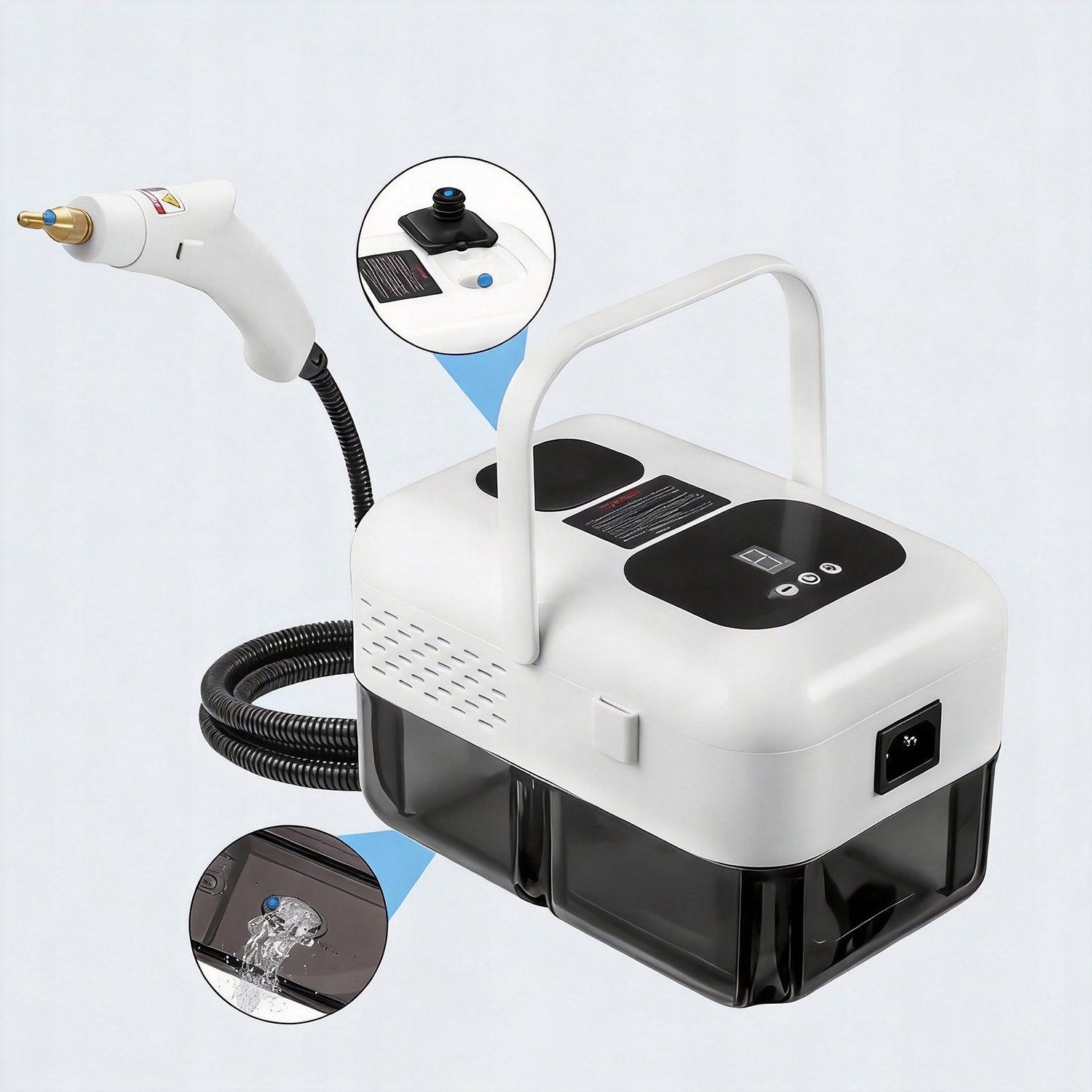 2500W STEAM CLEANER PRESSURE STEAM CLEANER FOR CLEANING SOFA, FLOOR Packaging status original