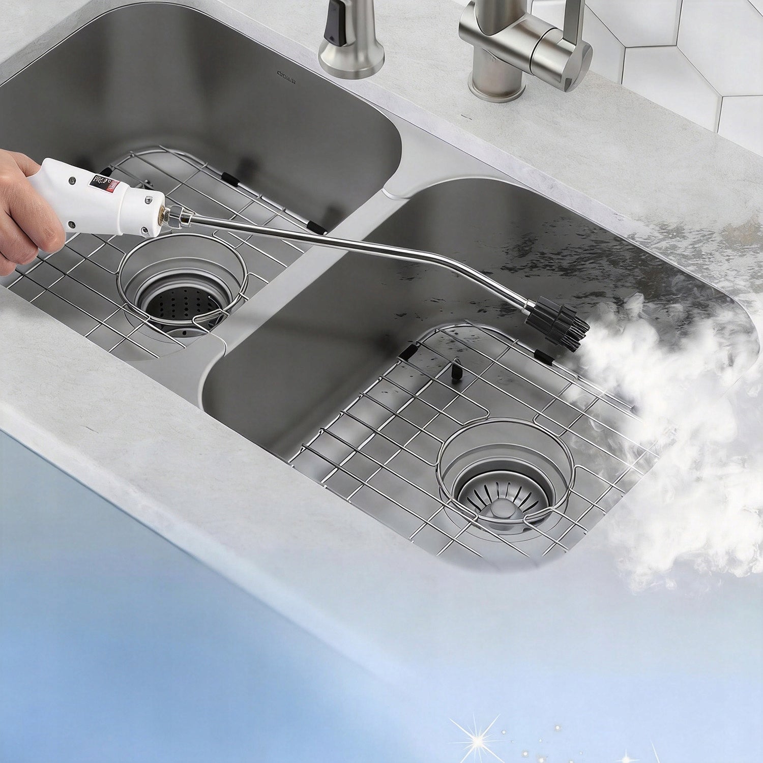 2500W STEAM CLEANER PRESSURE STEAM CLEANER FOR CLEANING SOFA, FLOOR Product weight with unit packaging 2 kg