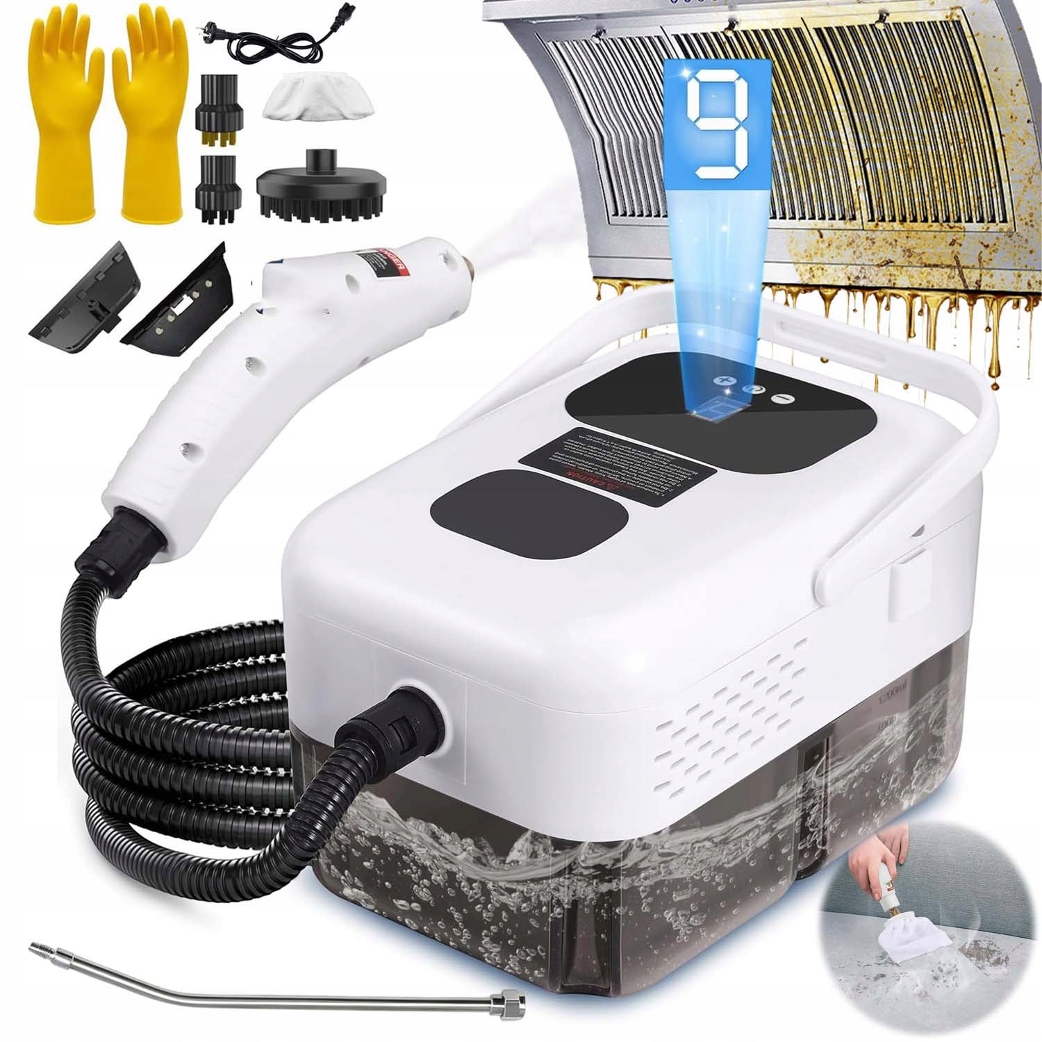 2500W STEAM CLEANER PRESSURE STEAM CLEANER FOR CLEANING SOFA, FLOOR