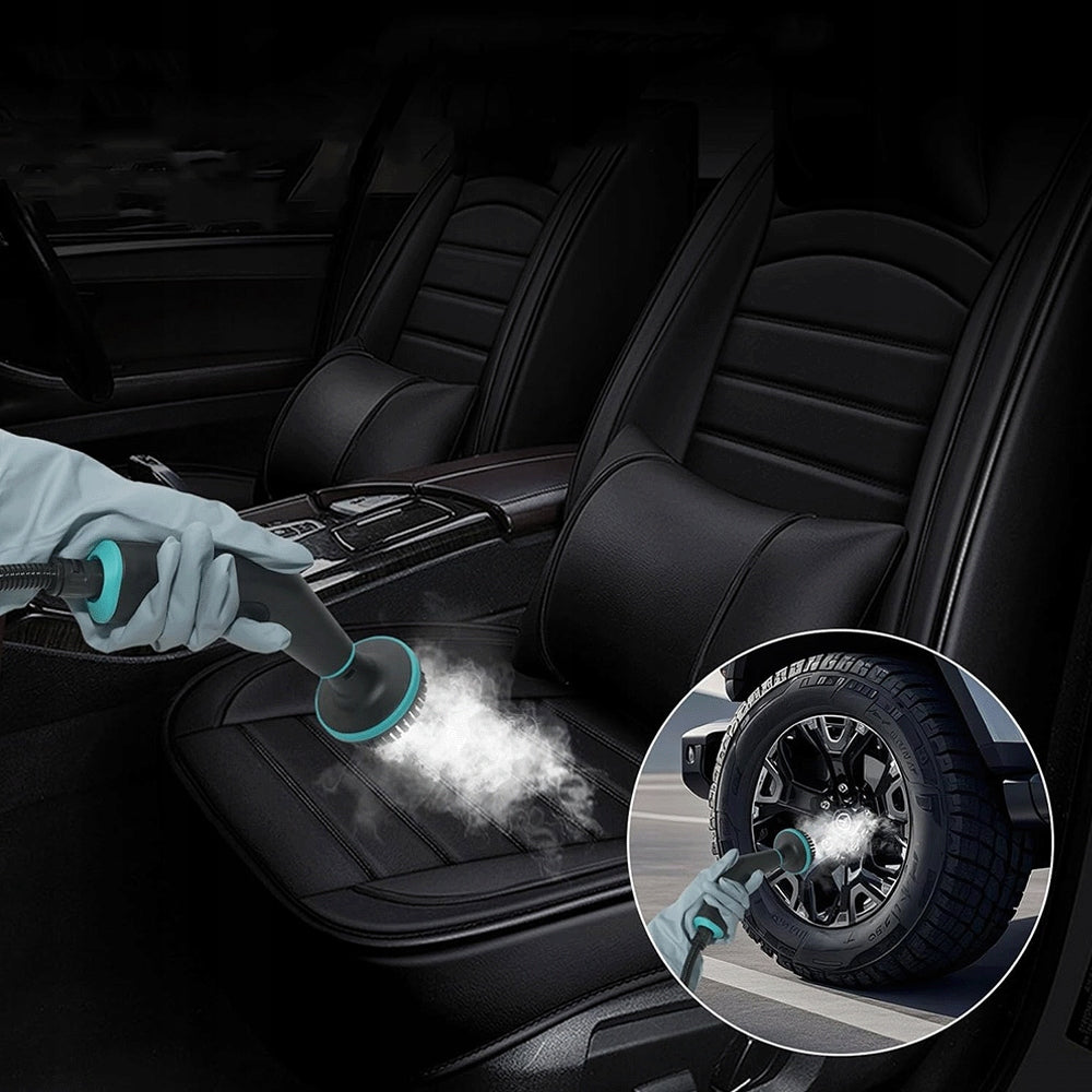 2500W STEAMER WITH 9 CAR AND FLOOR CLEANING ACCESSORIES Product weight with unit packaging 2.1 kg