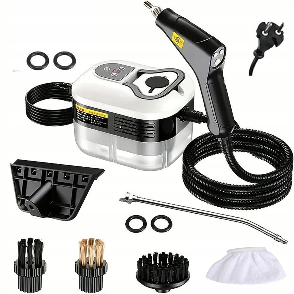 2500W STEAMER WITH LARGE TANK 1200ML FOR FLOOR CLEANING Packaging status original
