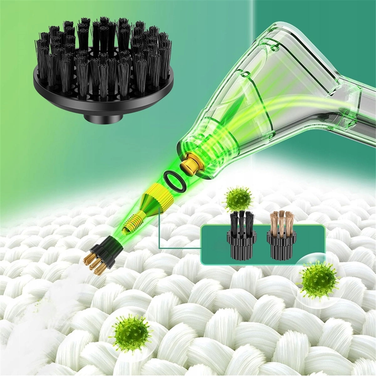 2500W STEAMER WITH LARGE TANK 1200ML FOR FLOOR CLEANING Power 2500 W