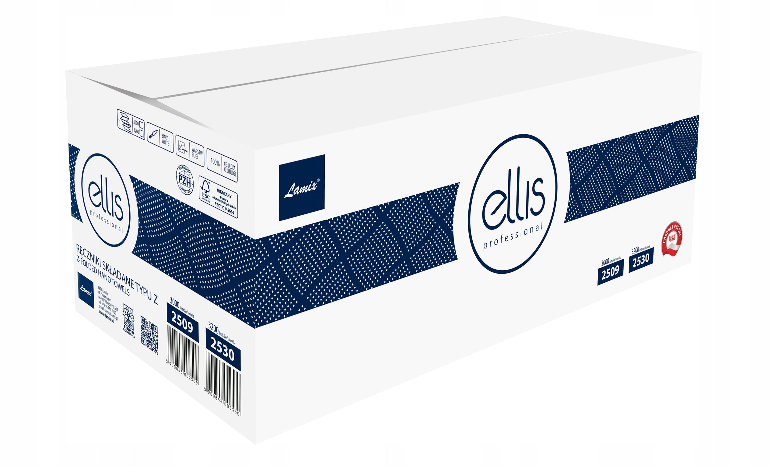 (2509) Paper towel ZZ Ellis Professional 3000 leaves 2W Cellul. LAMIX