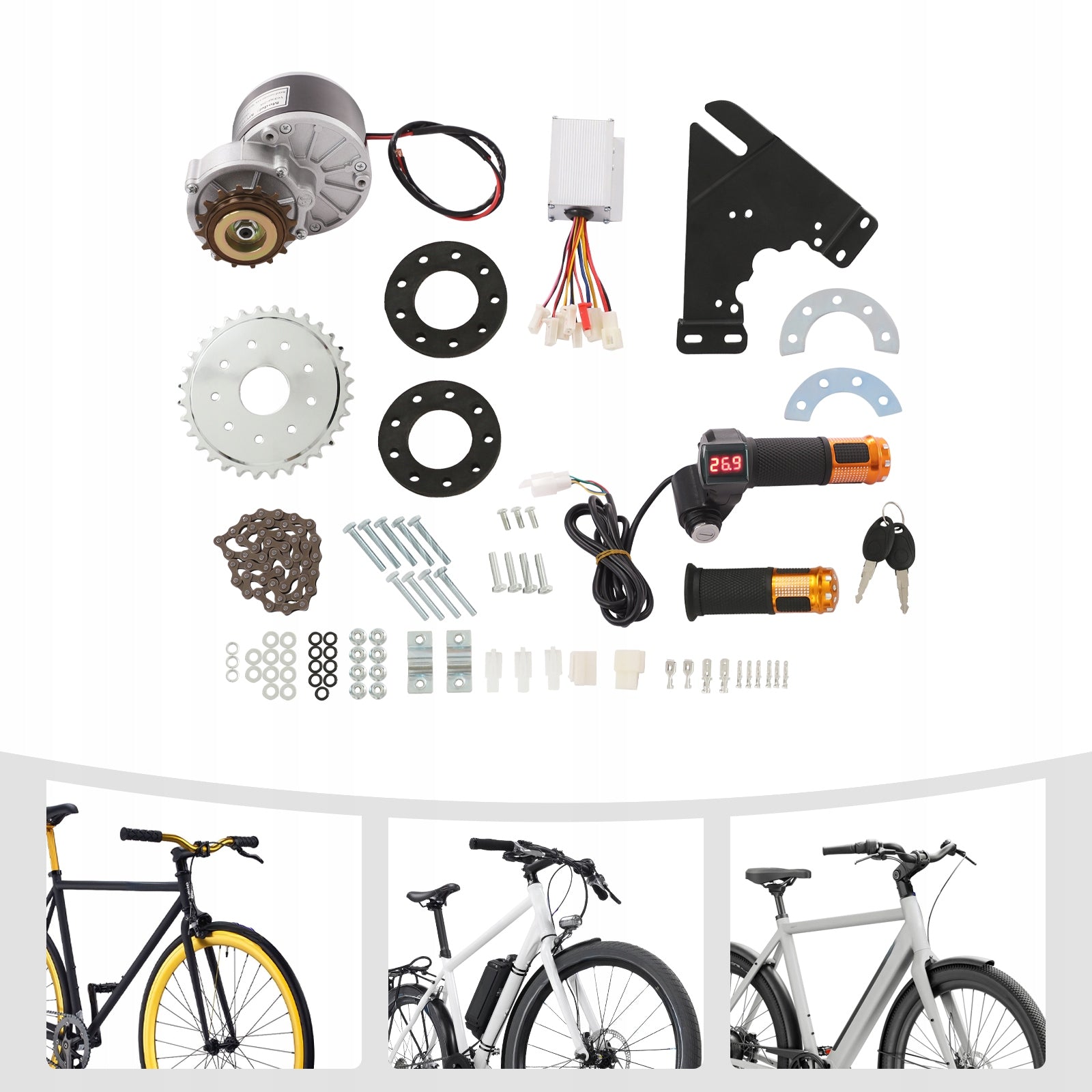 250W 24V E-BIKE CONVERSION KIT 3300 RPM 0,9 N.M Brand no brand