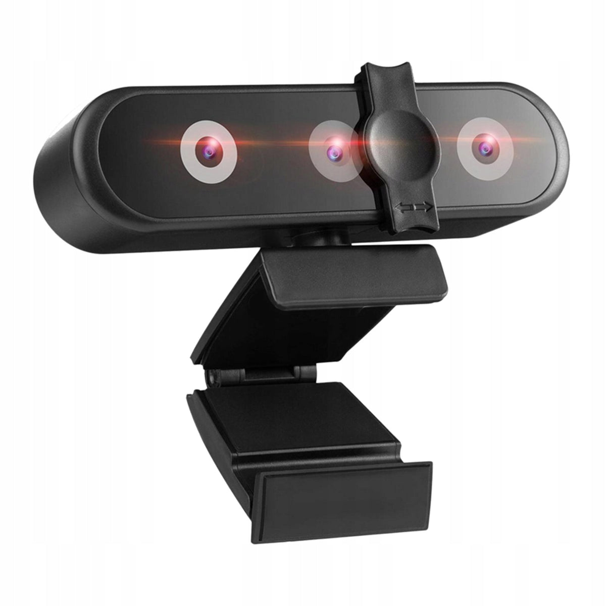 2560P Webcam with Microphone Binocular Eyes QHD Web Camera 2K USB Streaming