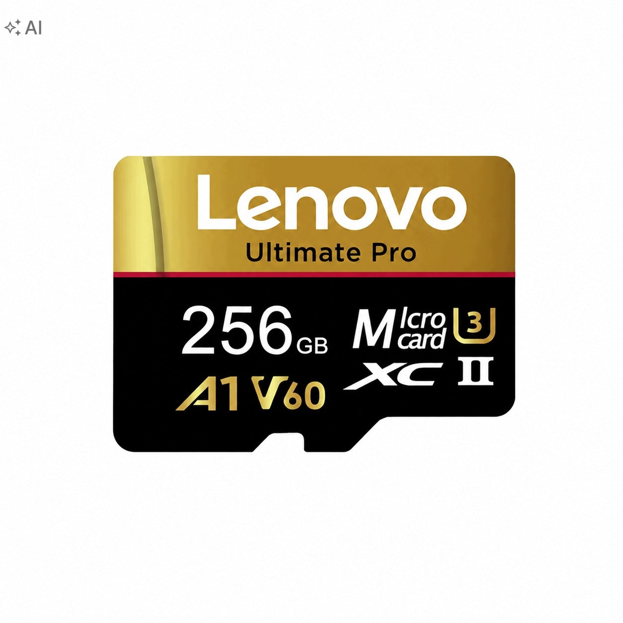 256GB Lenovo Ultimate Pro U3 A1 V60 4K MicroSDXC Memory Card + SD Adapter
