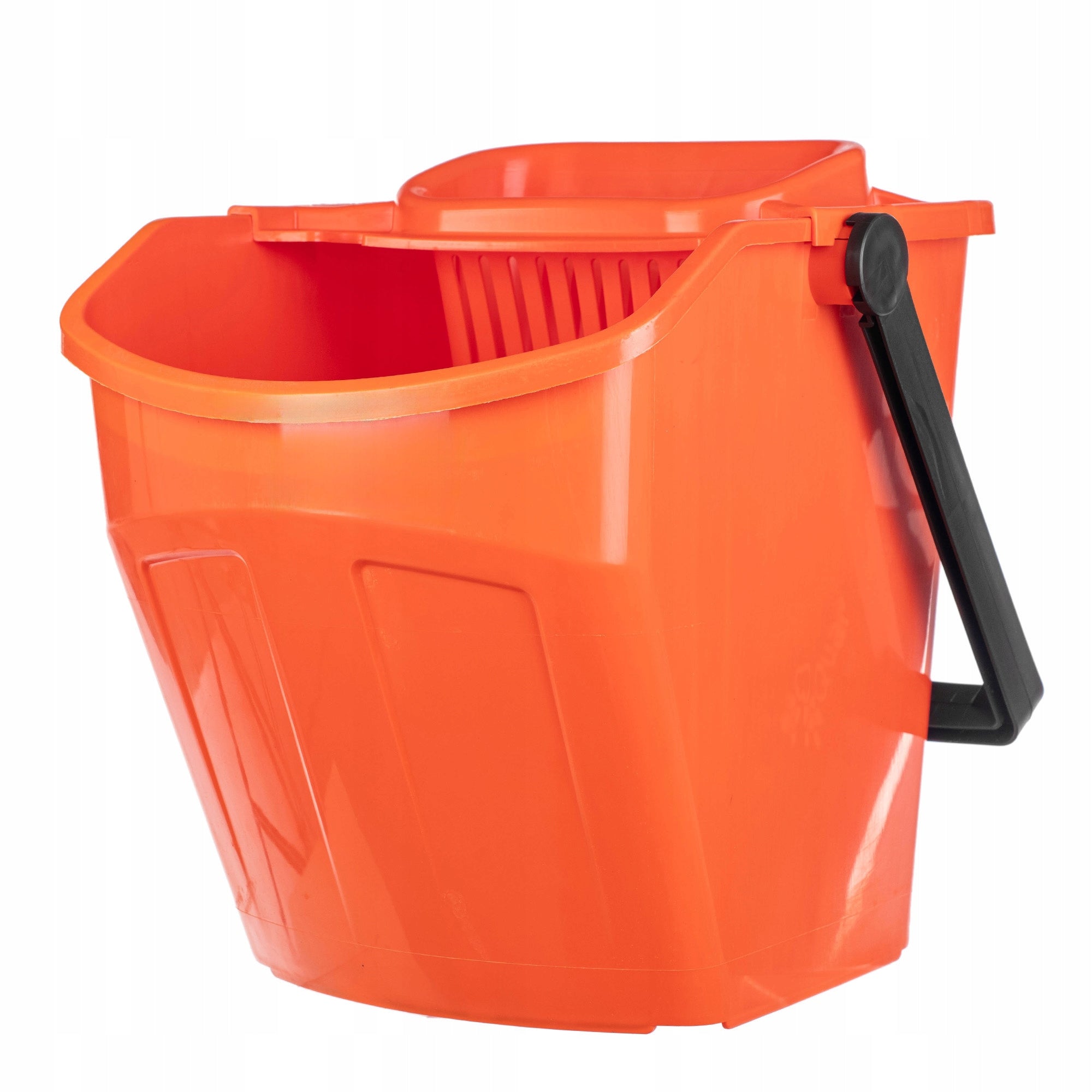 25L Bucket with FLAT MOP Squeezer - ORANGE