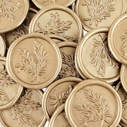 25PCS GOLD WAX SEALS SELF ADHESIVE GOLD STICKERS FOR HOME Packaging status original