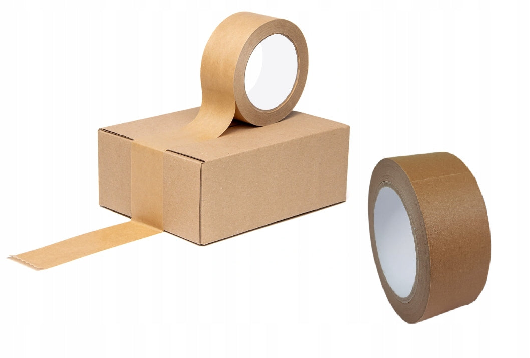 25mm PAPER PACKING TAPE BROWN SOLVENT