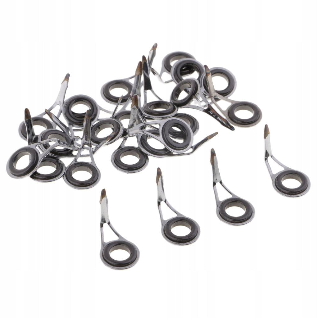 25pcs Sturdy Fishing Rod Guides Single Leg Line Rings DIY Rod Building 008 Brand no brand