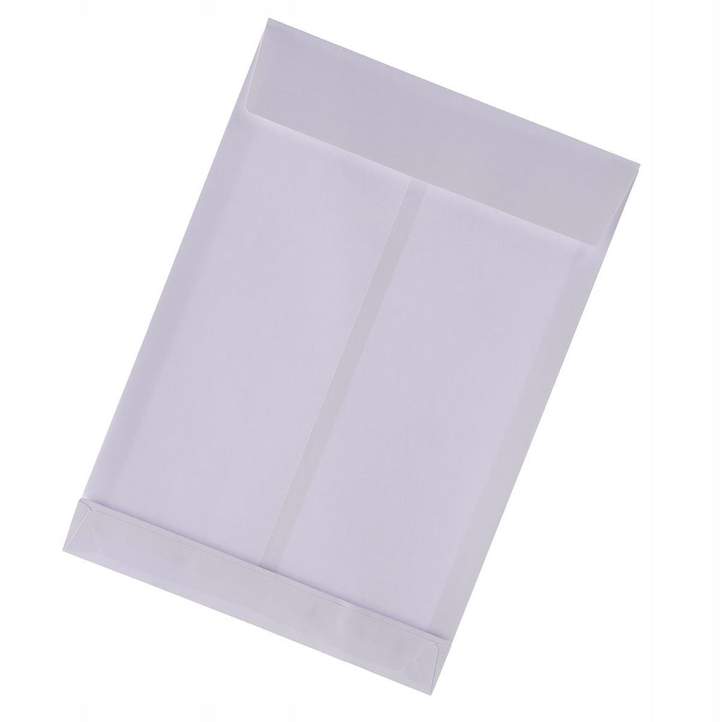 25x Envelope RBD office envelopes WHITE E4 HK 28x40 cm expandable side and bottom