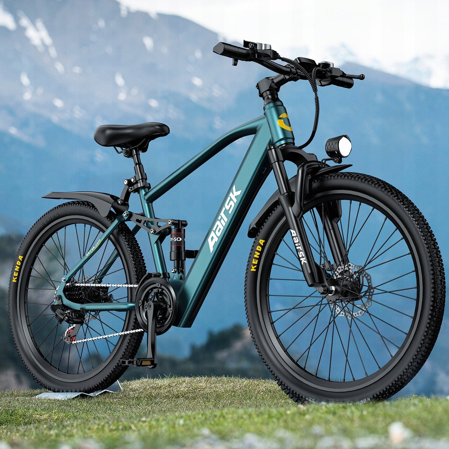 26" Electric Bike Aairsk GT900 250W 36V13AH 70KM SHIMANO-21S NFC MTB black Brand Aairsk