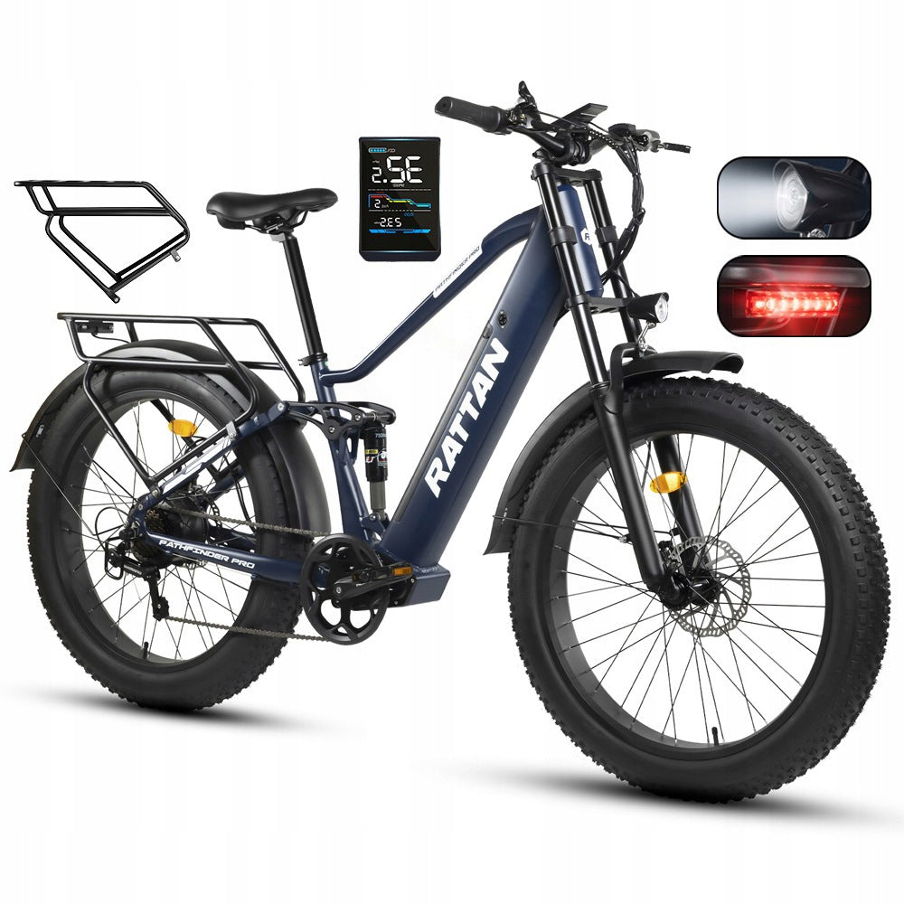 26"Electric Vehicle RATTAN Pathfinder PRO 750W 40km/h 48V 18Ah 120km BMS