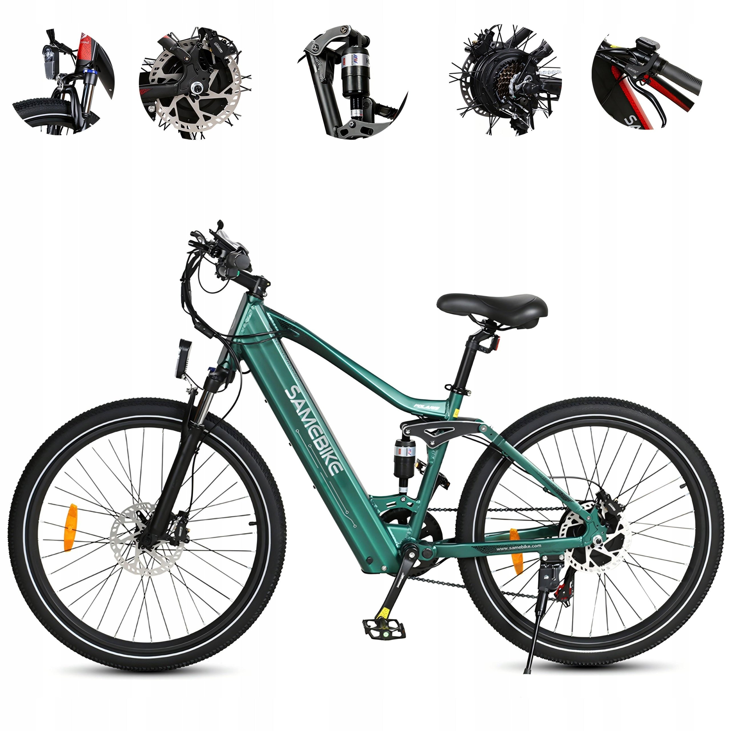 26" Electric Vehicle Samebike XD26-II 1000W 45KM/H 14AH 110KM PL MTB green Color green
