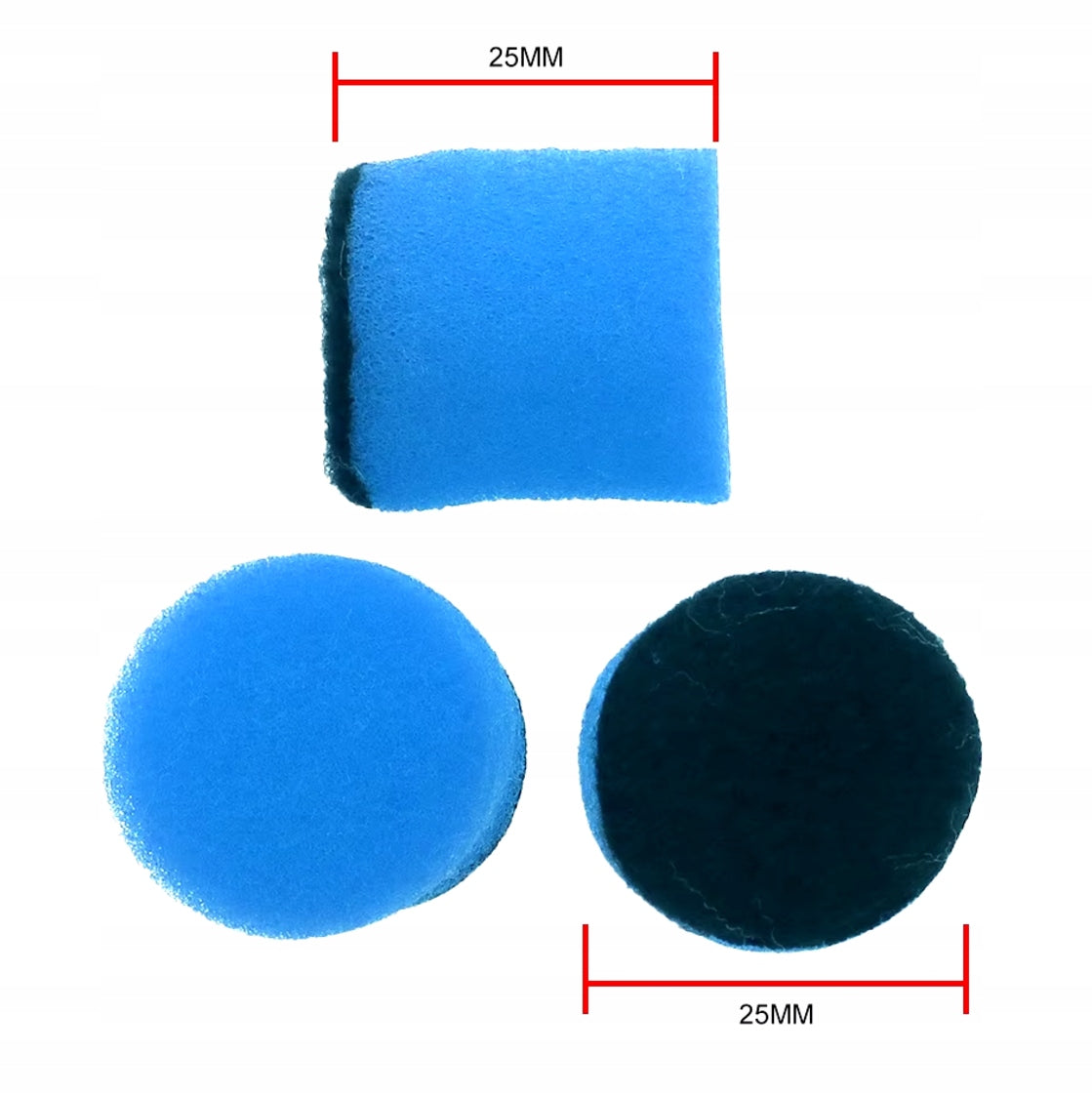 26 elements polishing sponge for mini-grinder type dremel pad 25mm with Velcro Manufacturer code 25x3x6