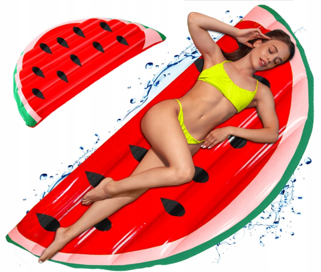 2651 BEACH INFLATABLE MATTRESS XXL WATERMELON FOR SWIMMING POOL BEACH VACATION